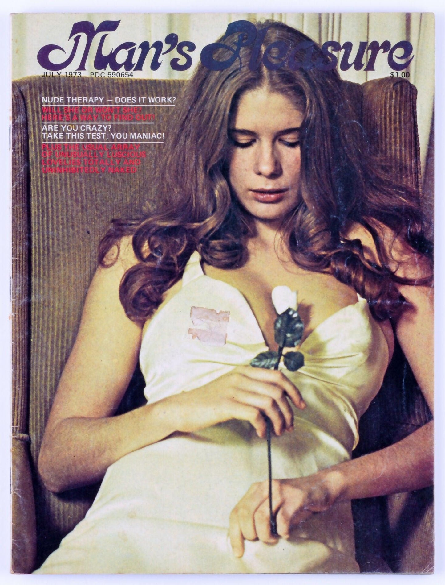Man's Pleasure July 1973 Vol. 3 No. 8 Vintage Softcore Magazine - XXX Marketplace