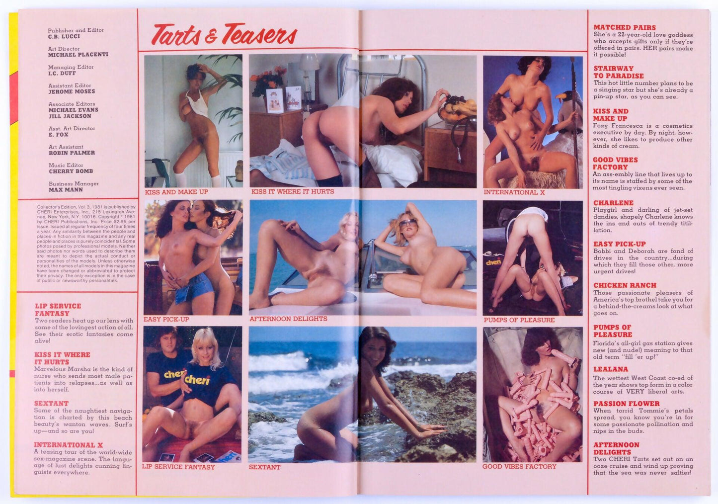 Cheri Tarts & Teasers Vintage Softcore Magazine Collector's Edition Vol. 3 1981 - XXX Marketplace