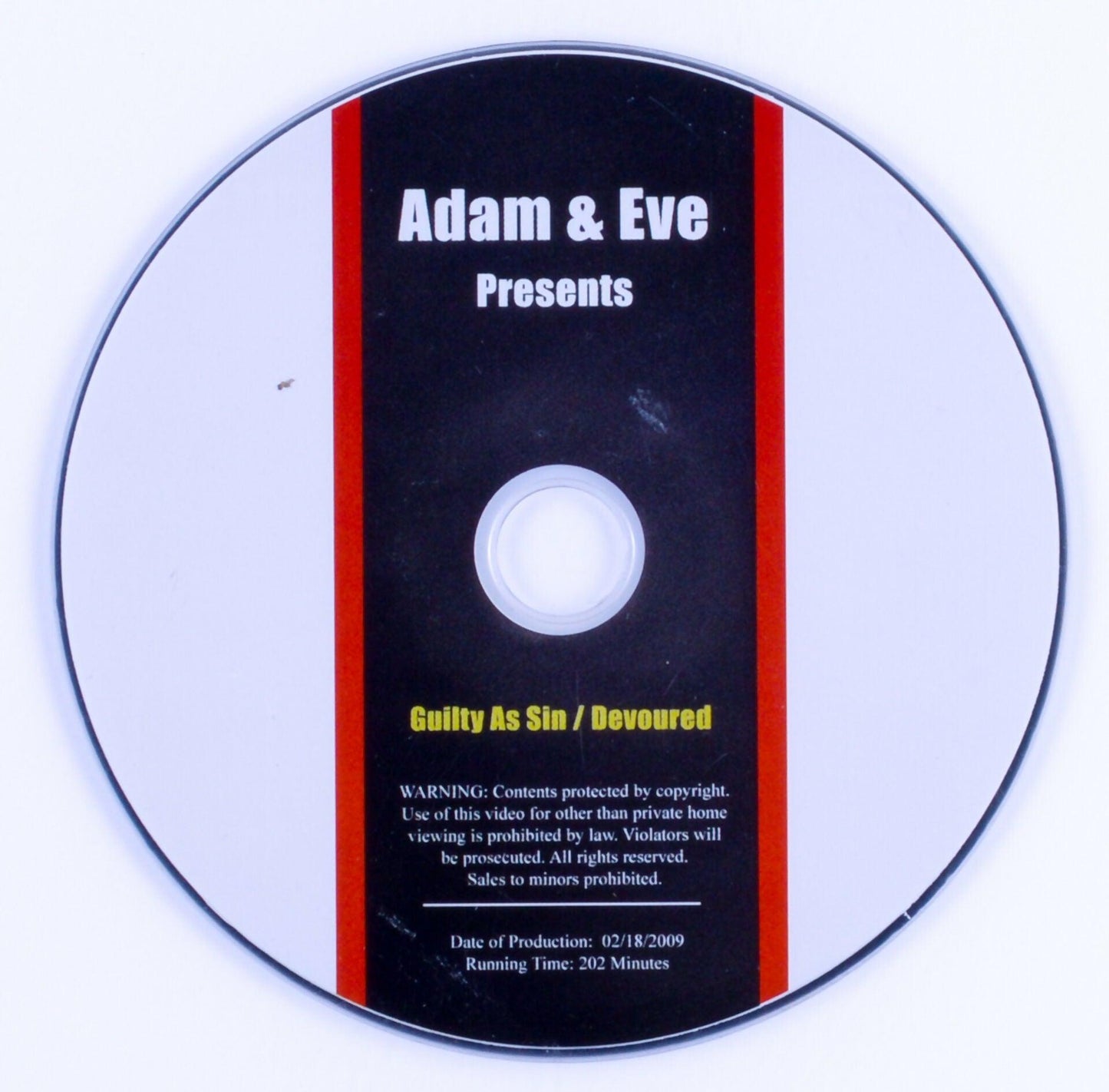 GUILTY AS SIN/DEVOURED Adult DVD Adam & Eve Presents 2009 202 Minutes - XXX Marketplace