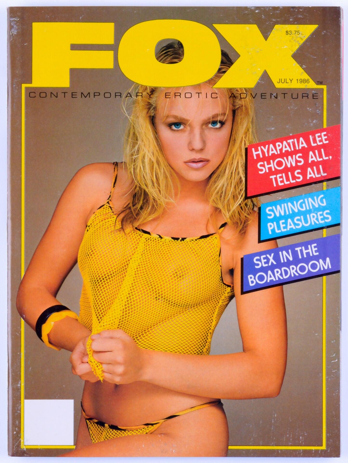 FOX Softcore Vintage Adult Magazine Vol. 3 No. 2 July 1986 - Hypatia Lee - XXX Marketplace