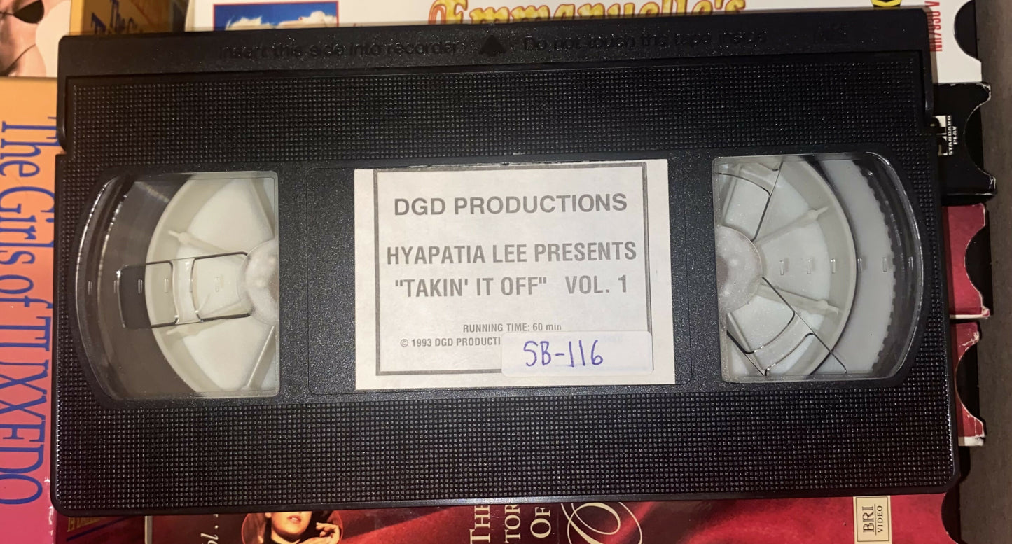 Hyapatia Lee Presents “Takin’ It Off” Vol 1 VHS