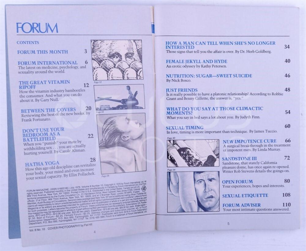 Forum Vintage Sex & Relationship Advice Magazine Booklet July 1979 - XXX Marketplace