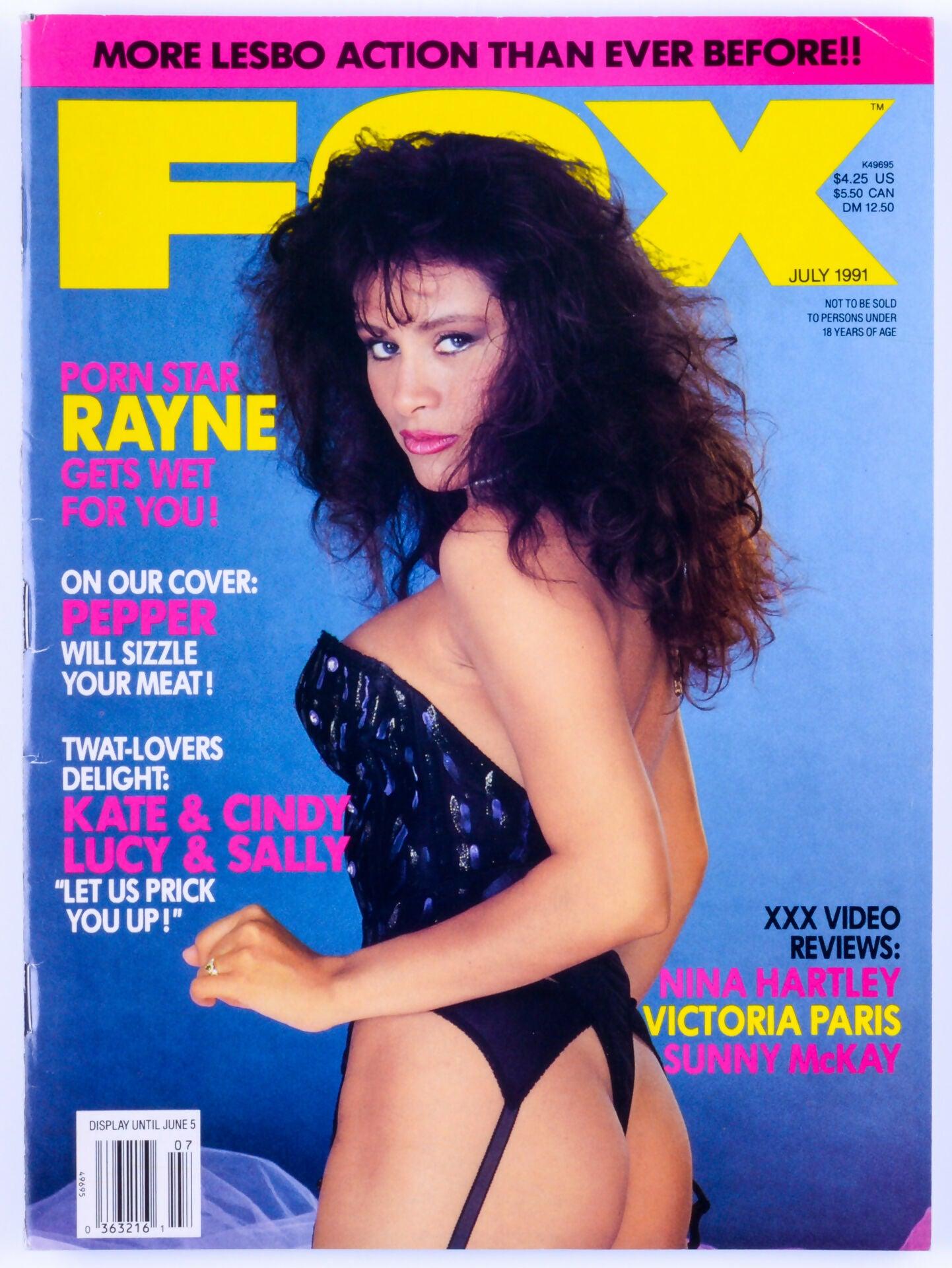 FOX Vintage Softcore Adult Magazine Vol. 9 No. 2 July 1991 - Rayne, Pepper, Corvette - XXX Marketplace