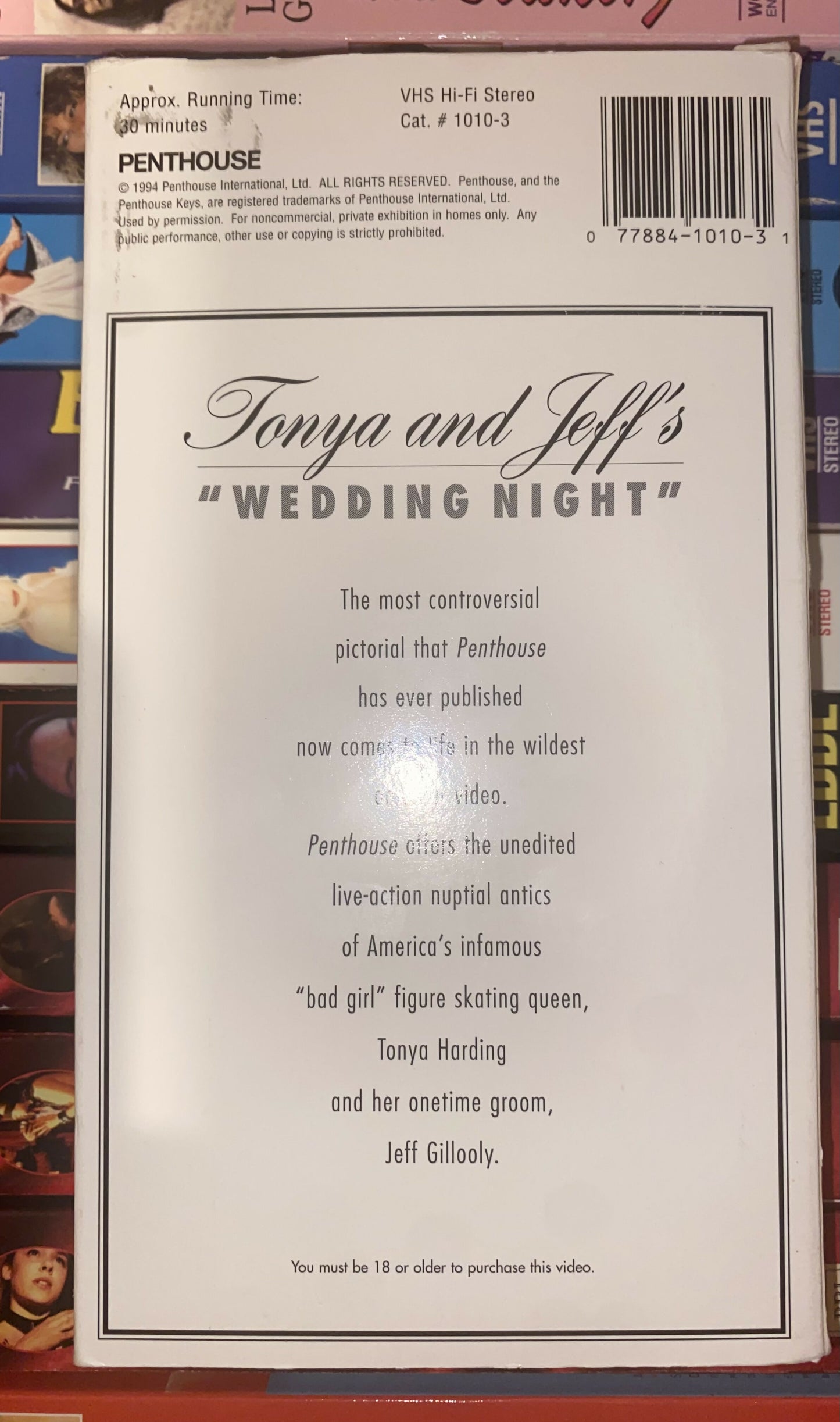 Tonya & Jeff’s “Wedding Night” VHS - Penthouse