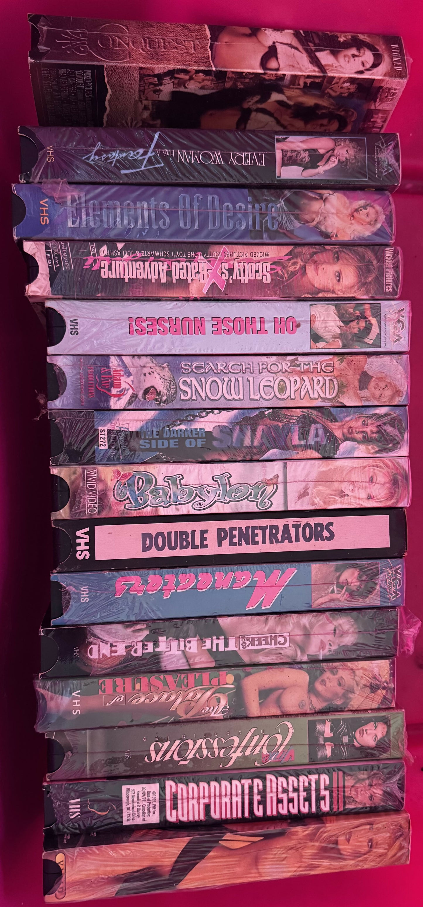 Vintage 90’s VHS Porn - Lot of 55 Tapes