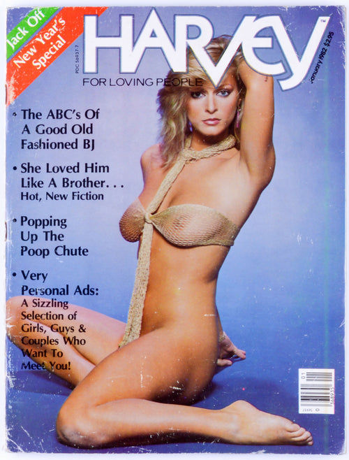 HARVEY January 1982 1982 Vol. 3 No. 2 Softcore Vintage Adult Magazine