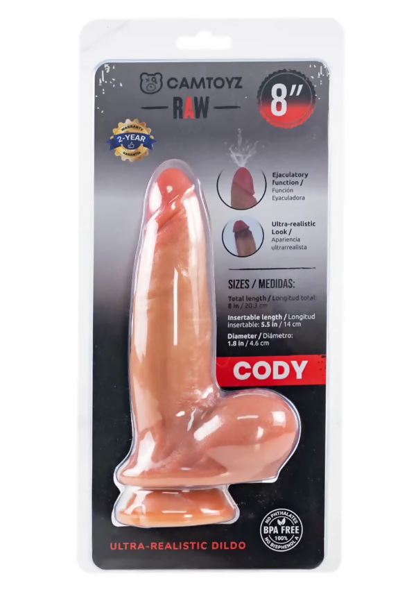 Camtoyz Ultra Realistic Squirting Dildo Cody Beige