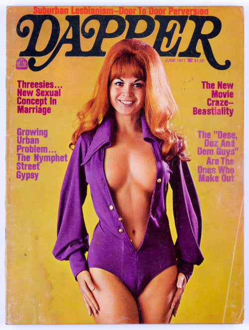 DAPPER Vintage Softcore Adult Magazine Vol. 6 No. 5 June 1971