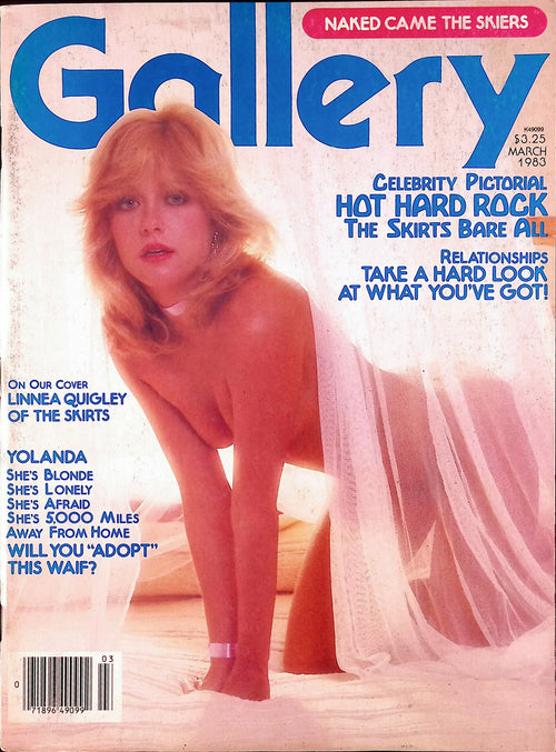 Gallery March 1983 Vol. 11 No. 3 Vintage Softcore Adult Magazine - Includes Poster, Linnea Quigley