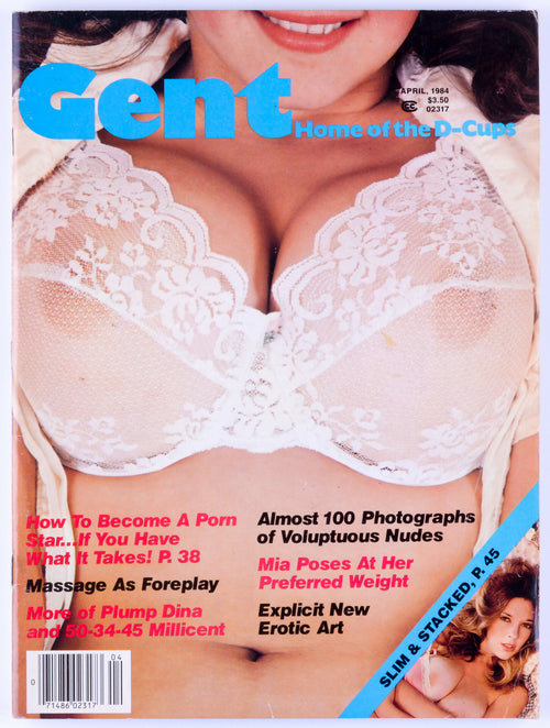 Gent April 1984 Vol. 25 No. 4 Vintage Softcore Adult Big Tits Magazine - Millicent Brown, Gilda, LuAnne