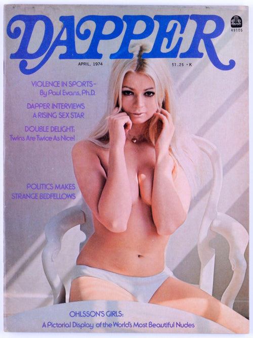 DAPPER Vintage Softcore Adult Magazine Vol. 8 No. 2 April 1974