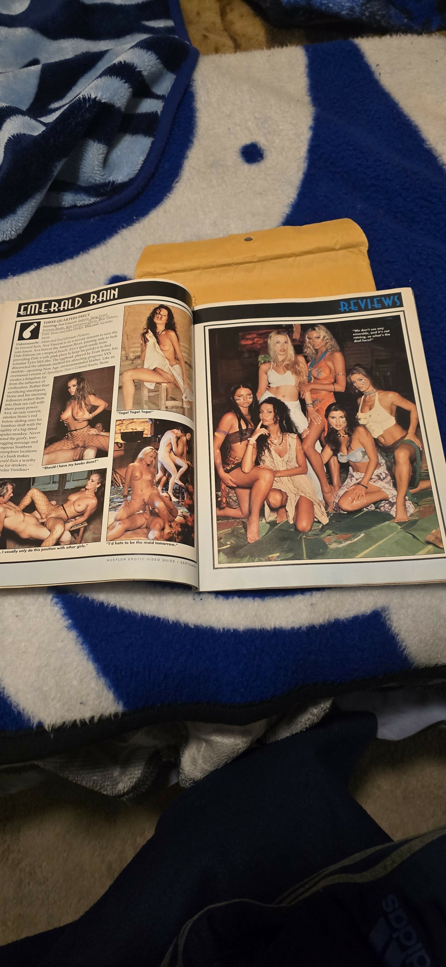 Hustler Erotic Video Guide September 2001 - Nakita Kash Cover - Judy & Marie, Danielle - Vintage XXX Video Review Magazine