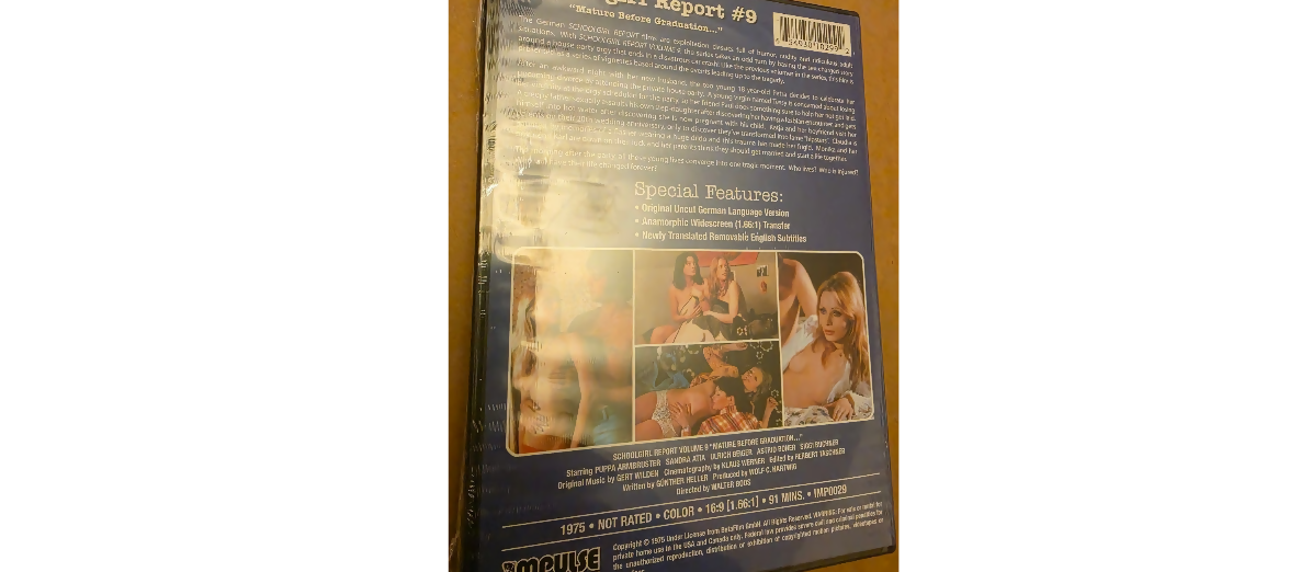 Schoolgirl Report Volume 9 Impulse DVD