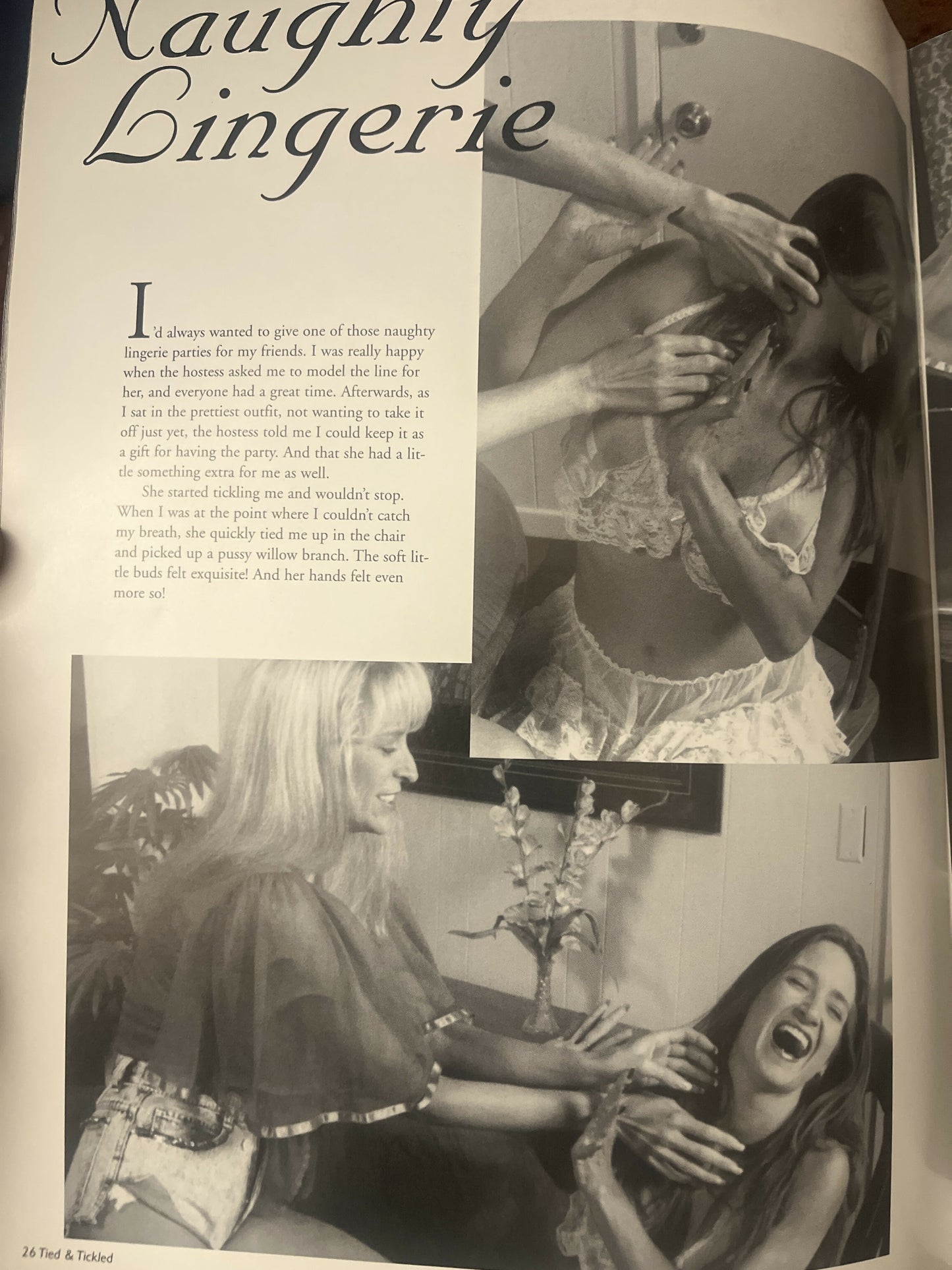 Tied and Tickle Vol. 3 No. 1 Vintage Bondage Tickle Magazine Brand Name