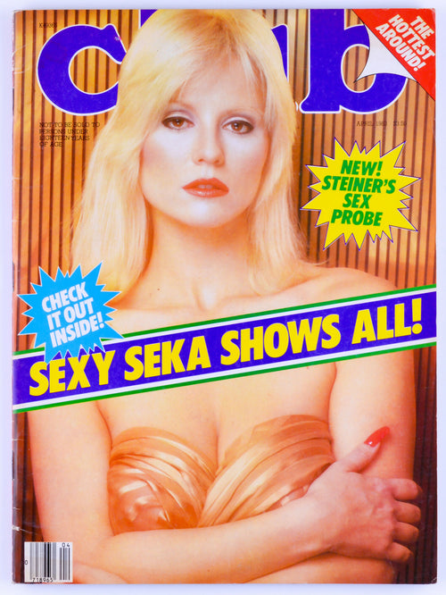 Club April 1983 Vol. 9 Issue 3 Vintage Softcore UK Adult Magazine Paul Raymond Publications - Seka, Claudia