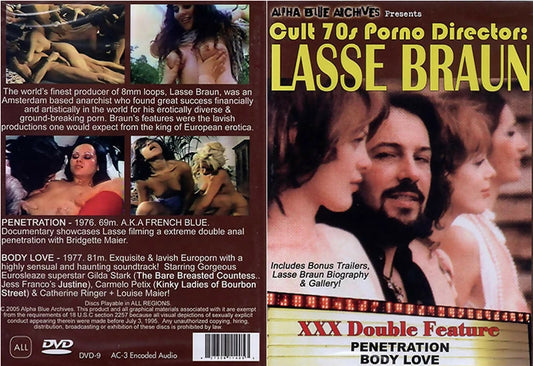 Cult 70s Porno Director: Lasse Braun XXX Double Feature Alpha Blue Archives DVD
