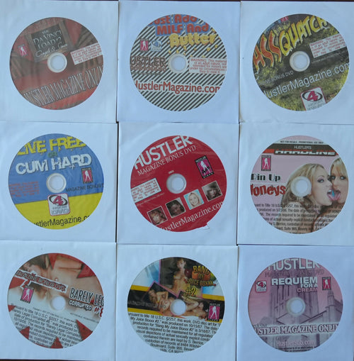 Lot of 9 XXX Hustler Supplemental DVDs - Mid 2000s - #3