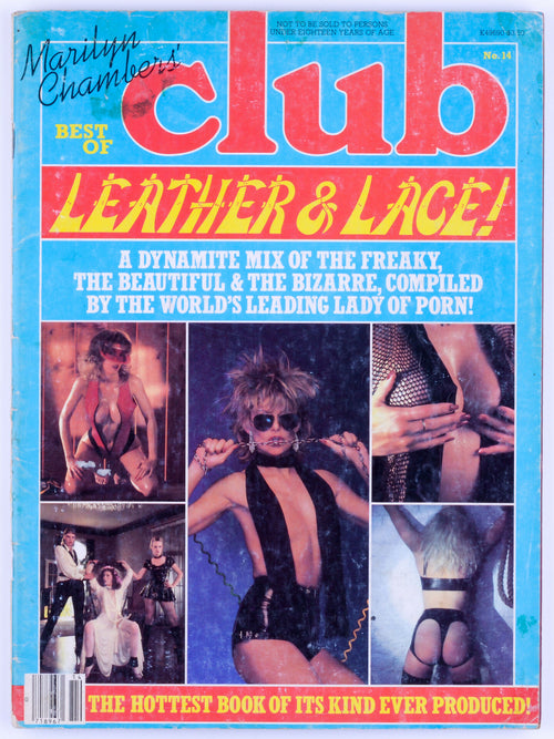 BEST OF Club LEATHER & LACE No. 14 Vintage Softcore UK Magazine Published By Paul Raymond Unknown Publication Date - Marilyn Chambers