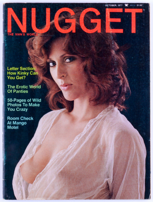 NUGGET October 1977 Vol. 21 No. 5 Fetish Softcore Vintage Adult Magazine