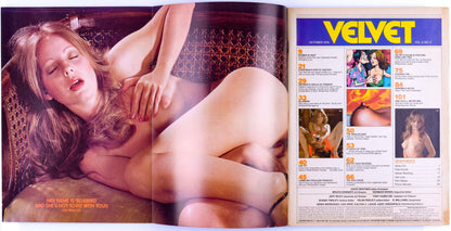VELVET Vintage Softcore Adult Magazine Vol. 3 No. 2 October 1979 Includes Poster - XXX Marketplace