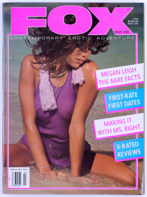 FOX Softcore Vintage Adult Magazine Vol. 5 No. 6 March 1989 - Megan Leigh