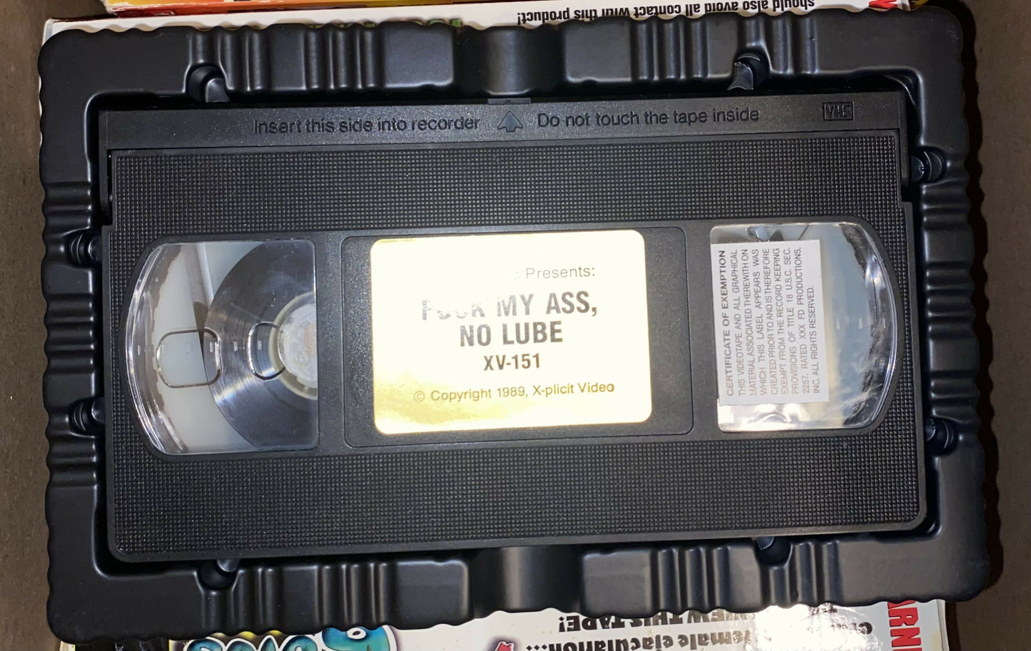Fuck My Ass… No Lube! VHS - X-plicit Video