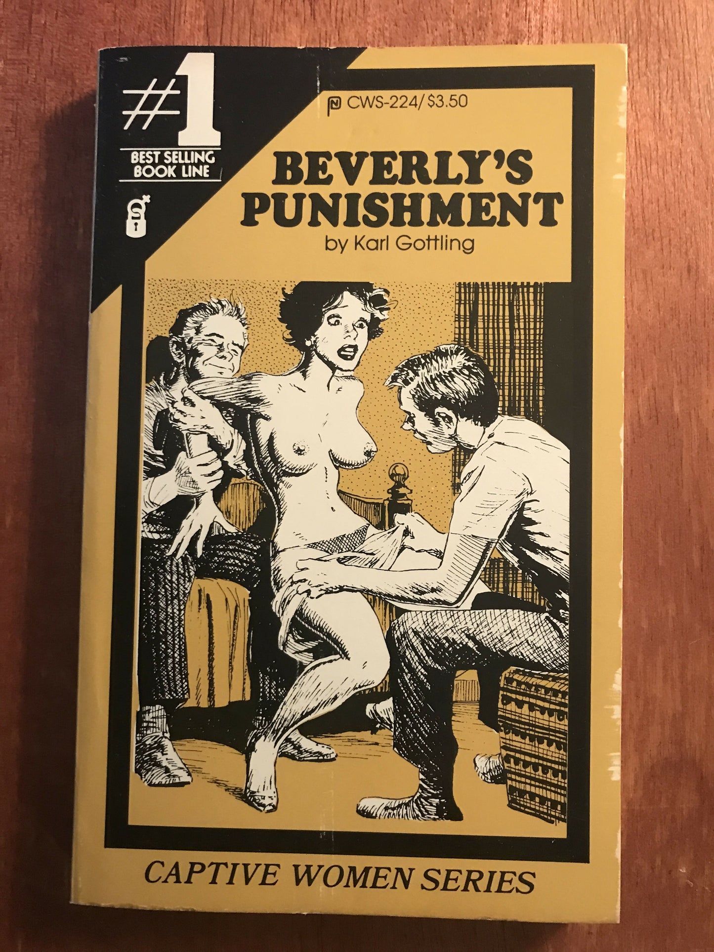 1982 Pulp Book “BEVERLY’S PUNISHMENT” Captive Women Series CWS-224