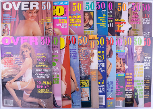 OVER 50 Mature Adult Magazine Lot Of 22 1991 - 2010 *Poor To Excellent Condition*
