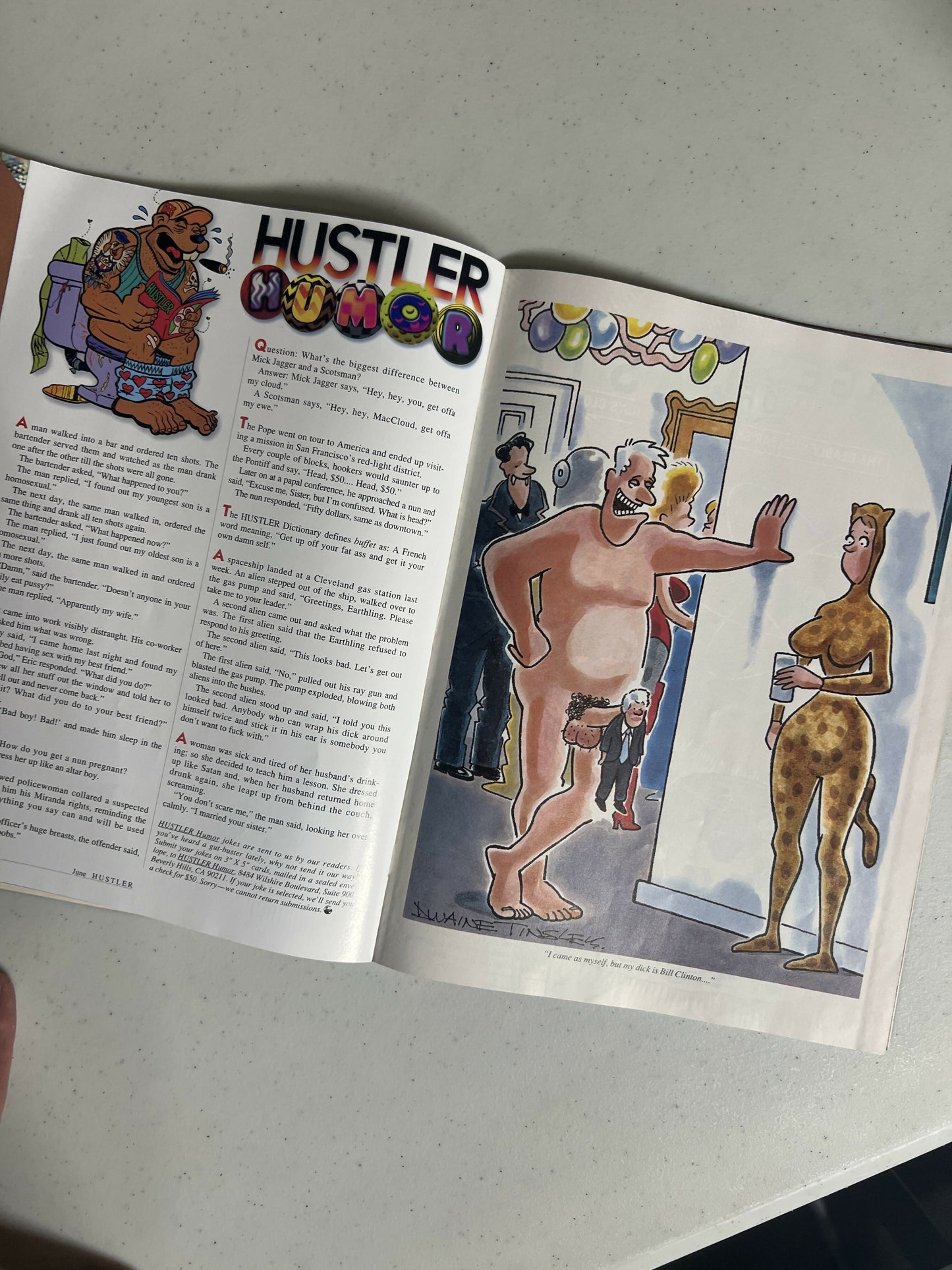 Vintage Hustler Magazine June 1997