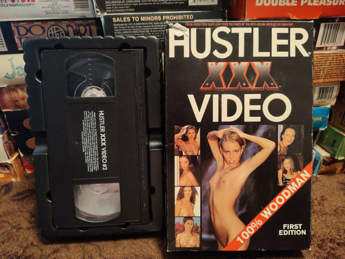 HUSTLER XXX VIDEO 1ST EDITION VOL. 2 100% WOODSMAN STARRING DORA VENTER VINTAGE VHS 2000