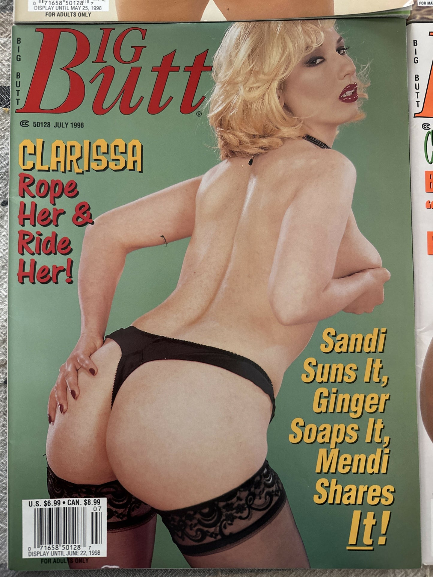 Big Butt Magazine LOT OF 6 - 1998 & 1999