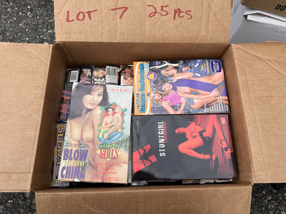 Lot of 25 Vintage Adult Big Box VHS Tapes (7)