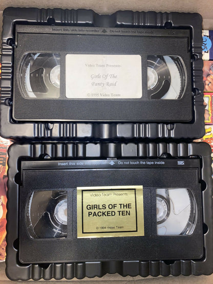 Girls Of The Pantyraid & Packed 10 VHS - Video Team