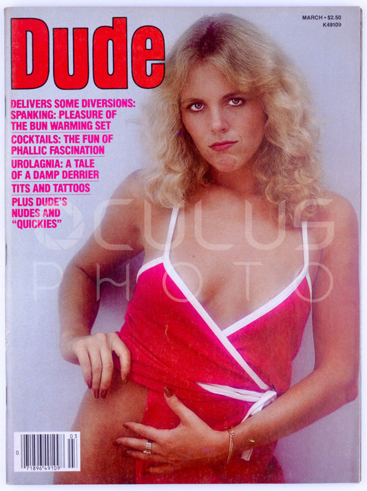 Dude March 1980 Vol. 22 No. 2 Softcore Vintage Adult Magazine