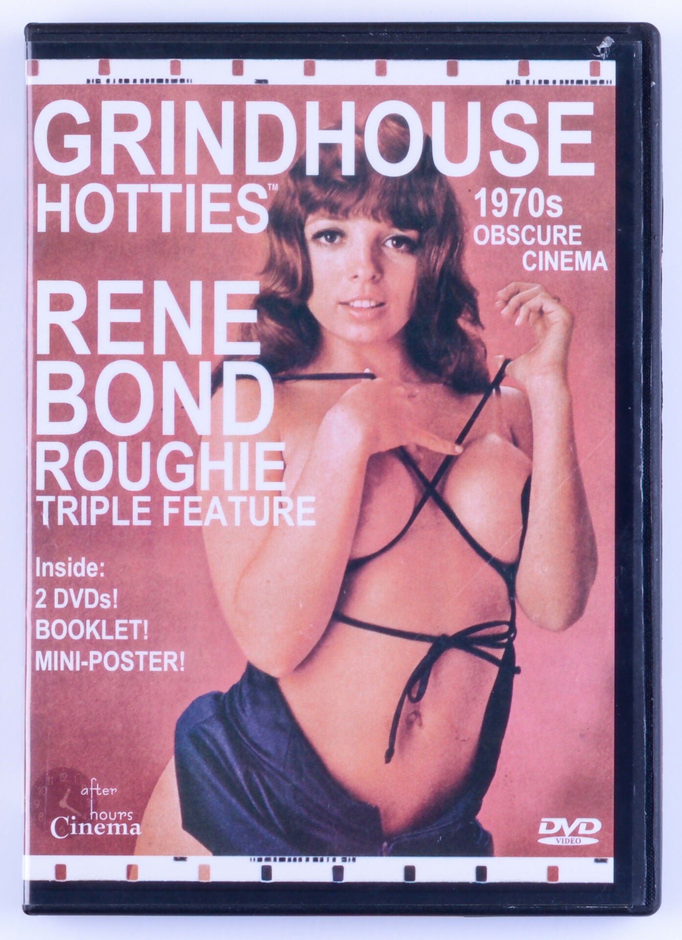 GRINDHOUSE HOTTIES RENE BOND TRIPLE FEATURE 2 DVDs, Booklet, Mini Poster Vinatge 1970s Porn After Hours Cinema 2008