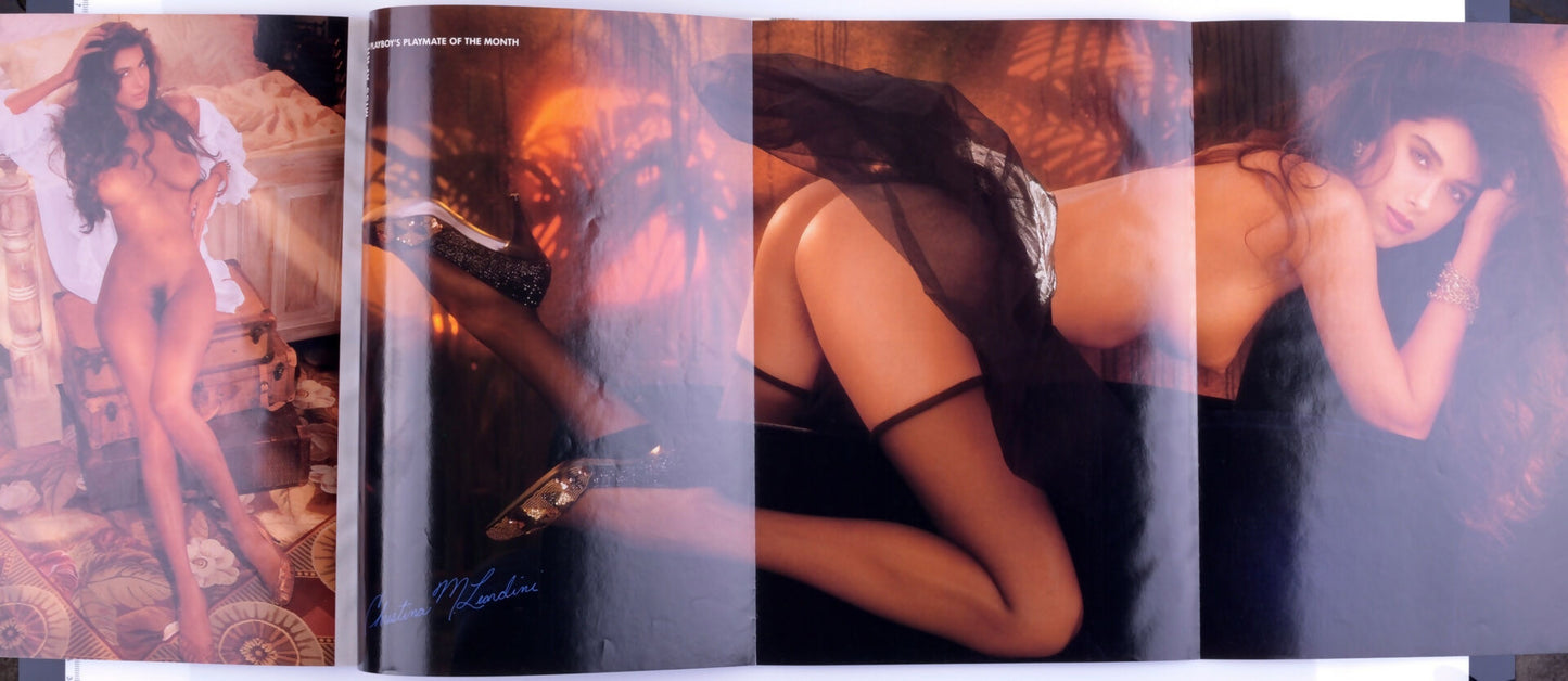PLAYBOY ENTERTAINMENT FOR MEN MAGAZINE FOR MEN April 1991 - Trifold Poster Christina Mariel Leardini, Spring Break
