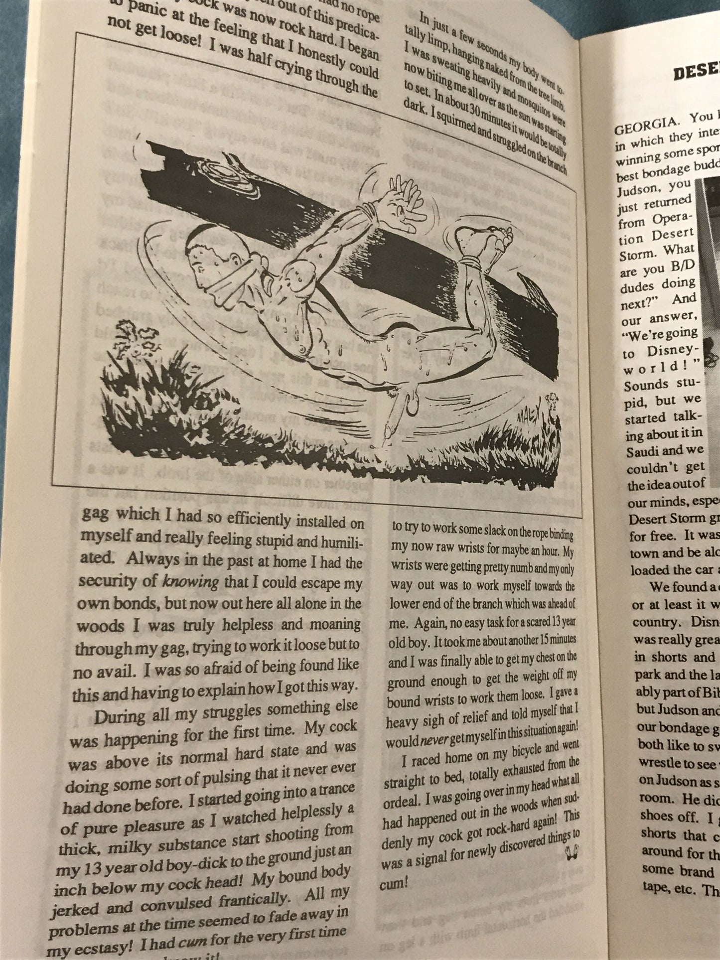 BOUND & GAGGED #24, 1991, Gay Men’s Bondage Guide Magazine Exc. Cond.
