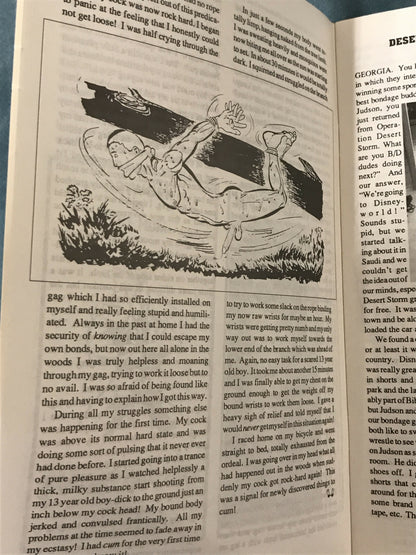 BOUND & GAGGED #24, 1991, Gay Men’s Bondage Guide Magazine Exc. Cond.