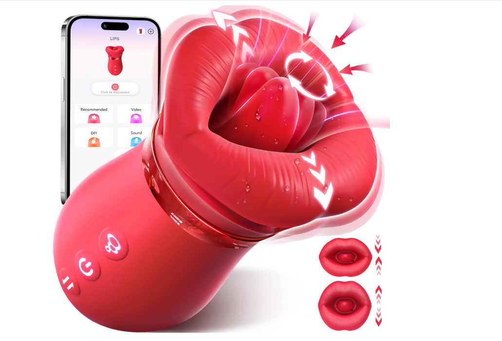 Sovokn 5IN1 Mouth Sucking Rose Vibrator-App Control & Manual