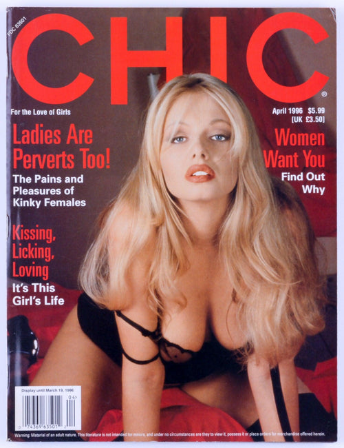 CHIC April 1996 Vol. 20 No. 6 Vintage Softcore Adult Magazine - Lolinda