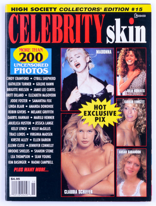 Celebrity Skin Special Collector's Edition #15 1991 No. 15 Softcore Vintage Magazine - Kim Basinger, Cindy Crawford, Samantha Fox, Traci Lords