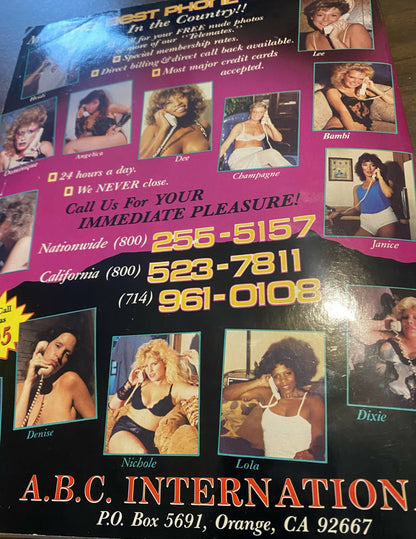 Hustler Erotic Video Guide September 1989