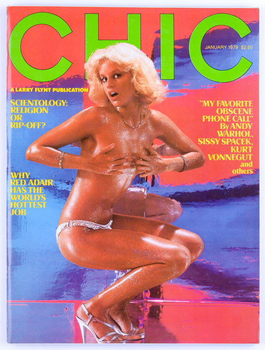 CHIC January 1979 Vol. 3 No. 3 Softcore Vintage Magazine Larry Flynt Publication - Trifold Poster