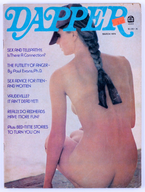 DAPPER Vintage Softcore Adult Magazine March 1974