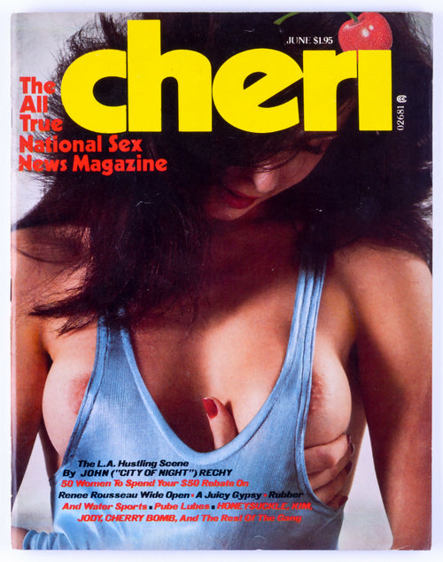 Cheri June 1977 Vol. 1 No. 11 Vintage Softcore Adult Magazine - Trifold Poster, Renee Rousseau