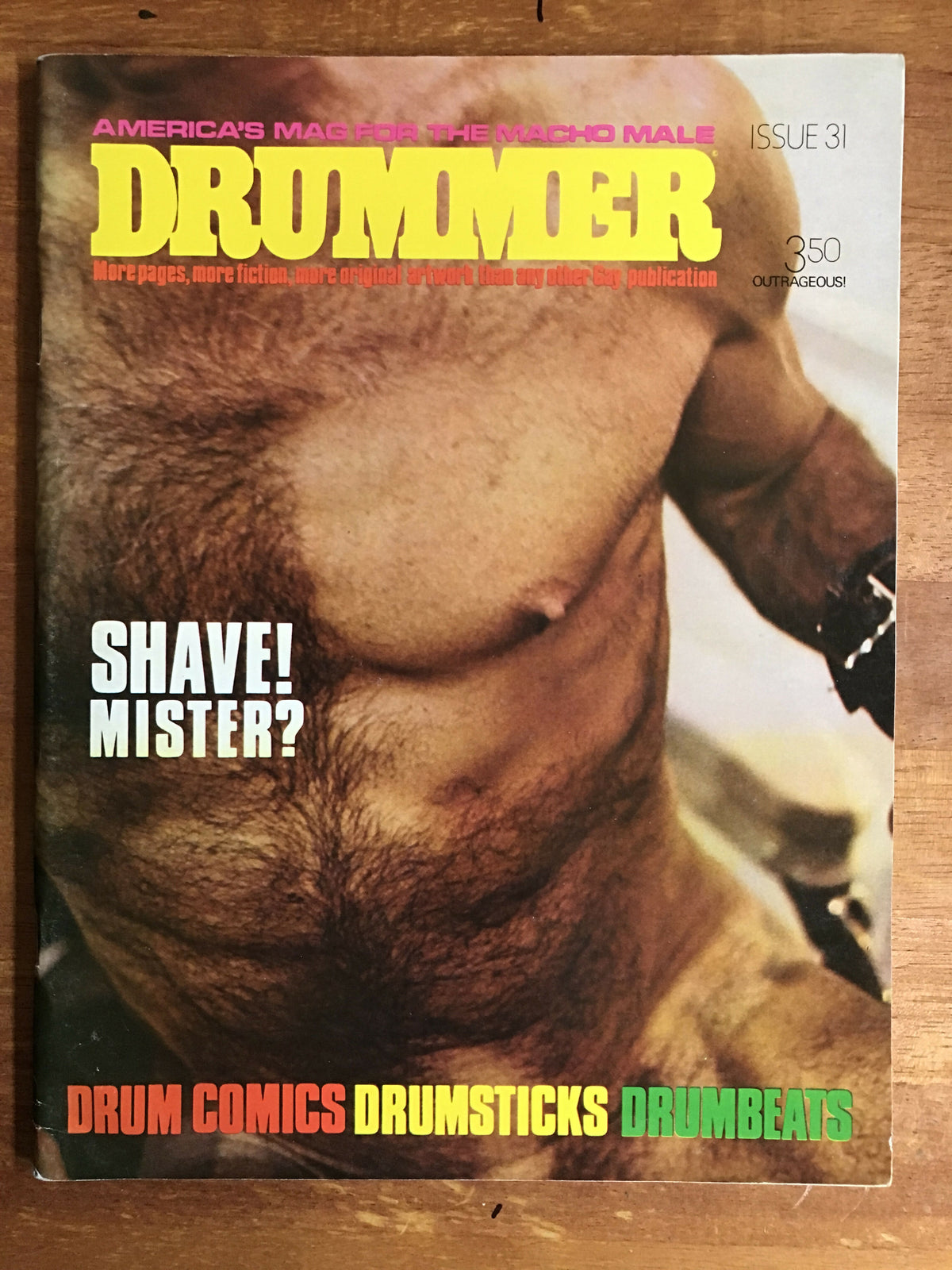 Drummer #31 Gay Men's Leather Magazine 1979 Shaving Sweat Spit Piss