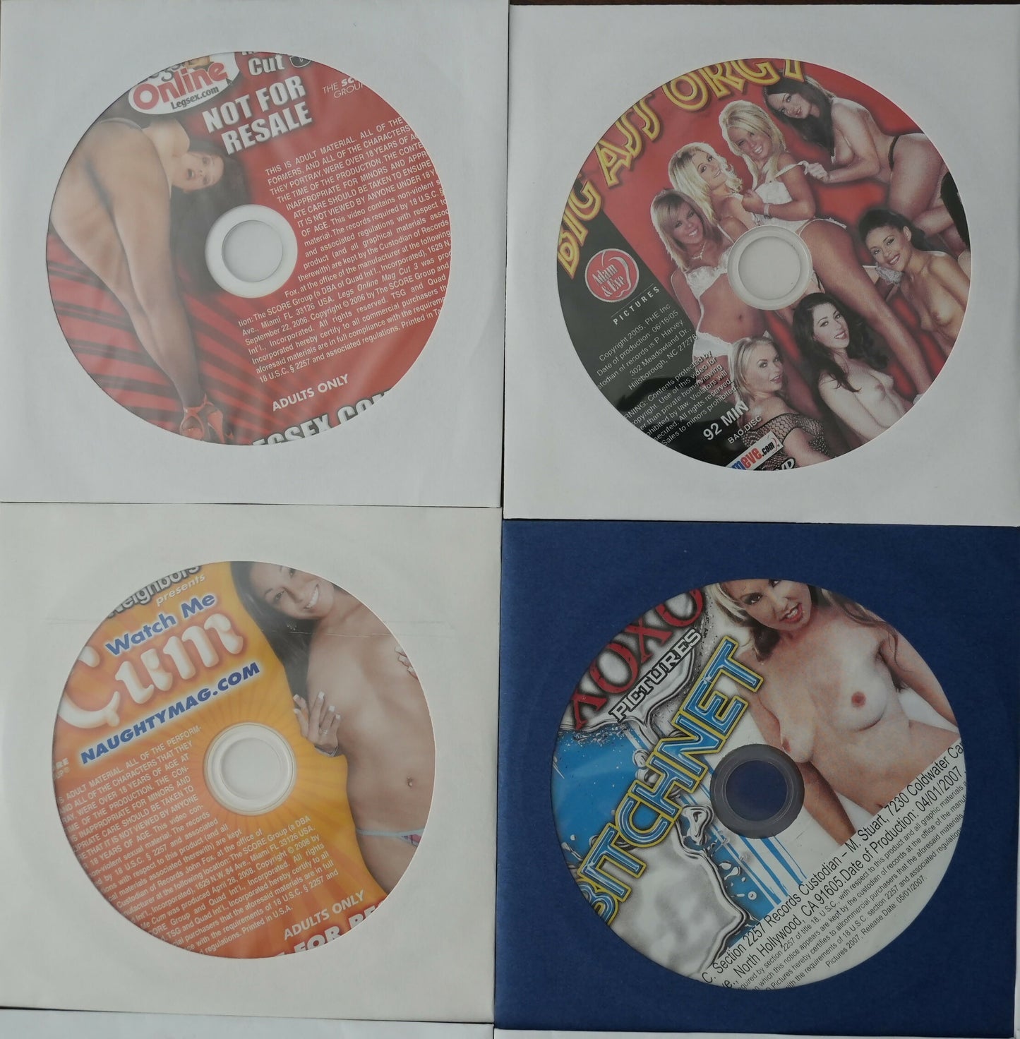 Lot of 16 XXX Supplemental DVD - Early to Mid 2000s - Lot #3
