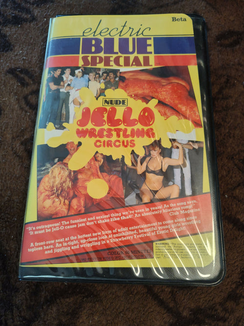 ELECTRIC BLUE SPECIAL NUDE JELLO WRESTLING AND NUDE WIVES 1982 RARE VINTAGE BETAMAX