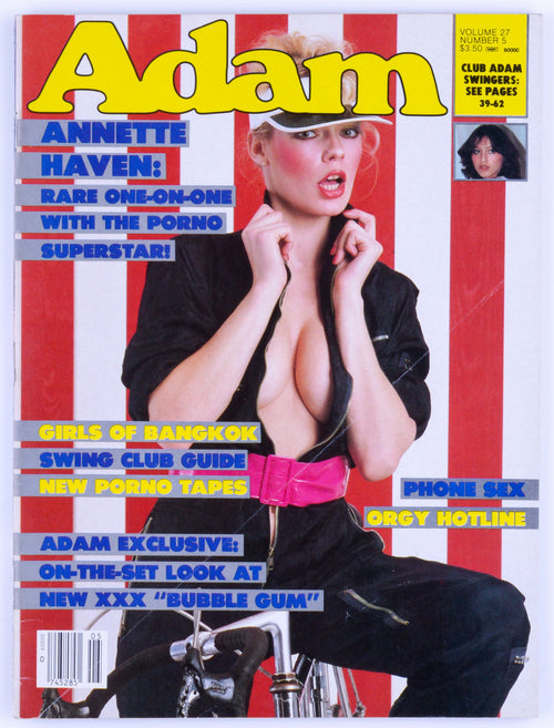 Adam May 1983 Vol. 27 No. 5 Vintage Softcore Adult Magazine - Annette Haven, Beth Ann