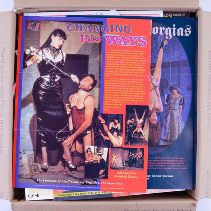 25lb Box Of Catalogs, Ads, Pamphlets, Loose Covers, Pages & Epherma - XXX Marketplace